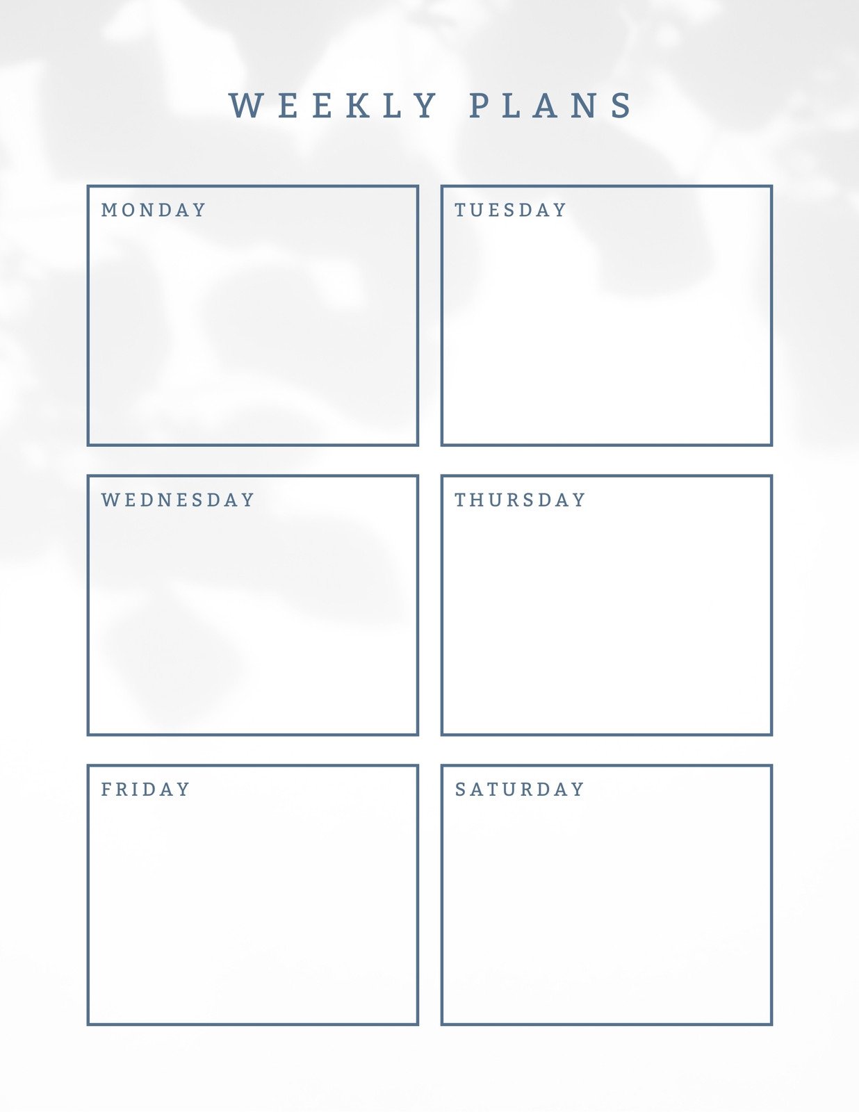 Detail Cute 7 Day Weekly Planner Template Nomer 45