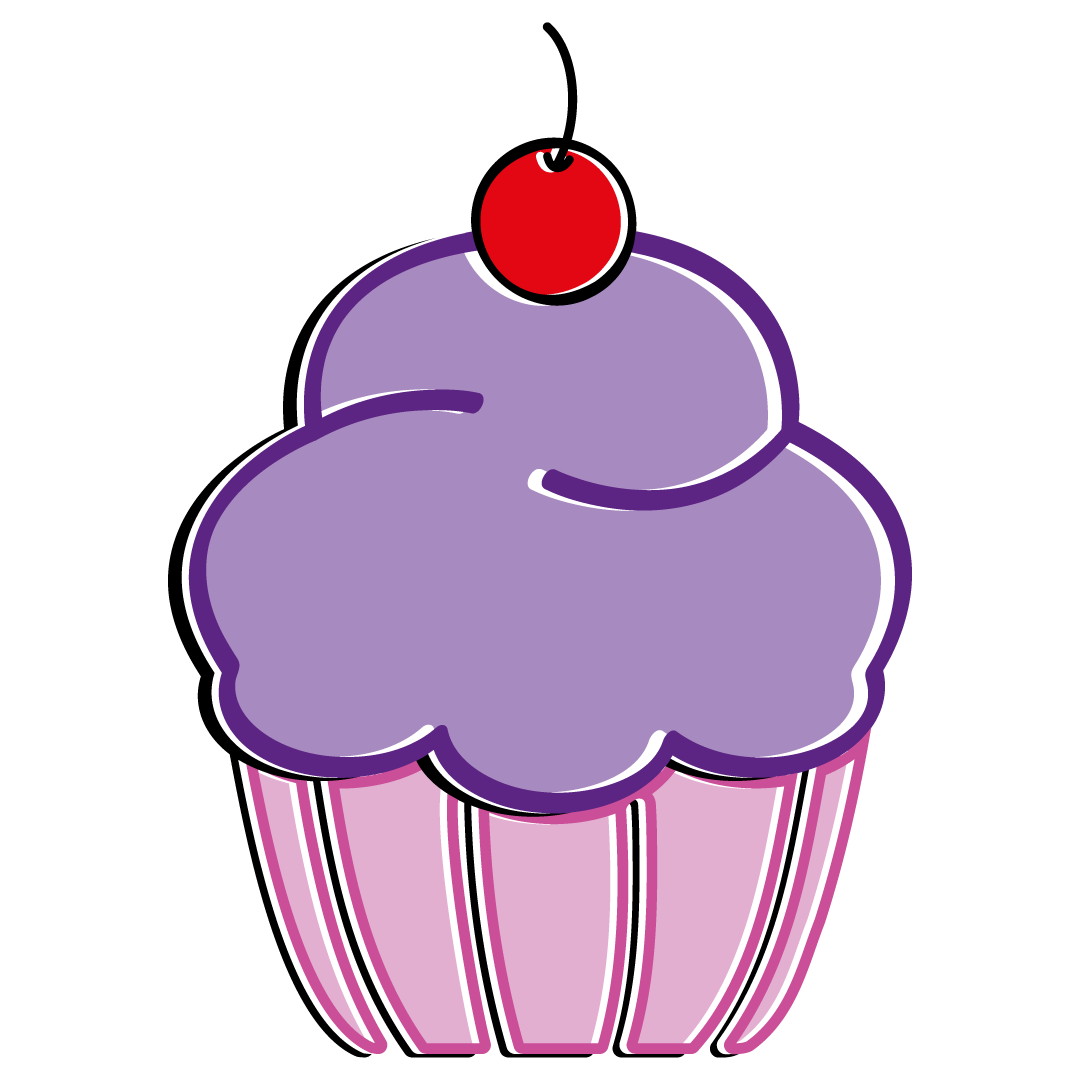 Detail Cupcake Purple Nomer 18