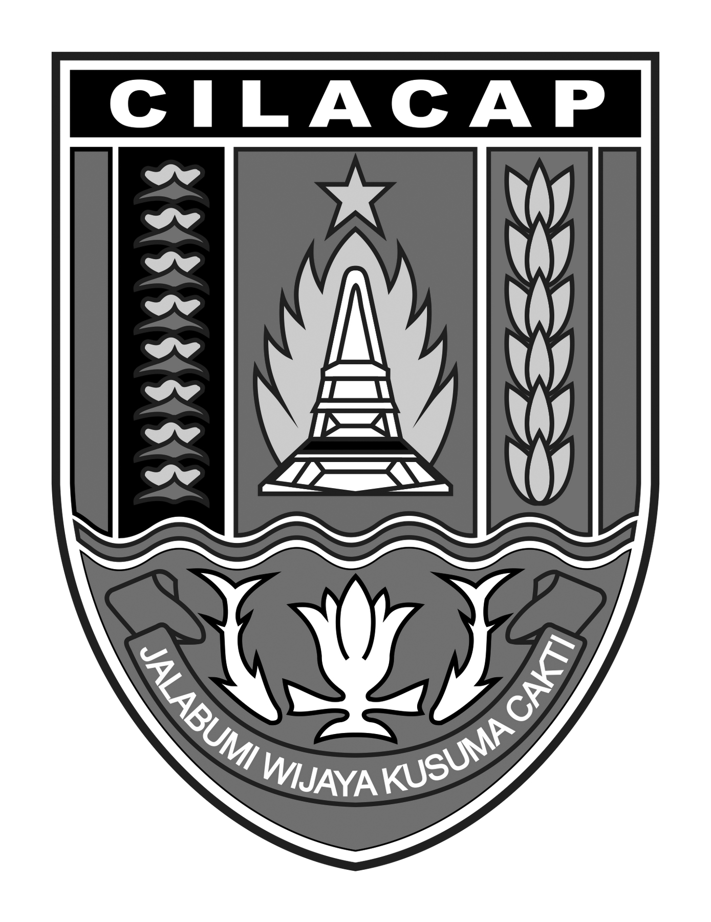 Download Logo Kabupaten Cilacap Hitam Putih - KibrisPDR