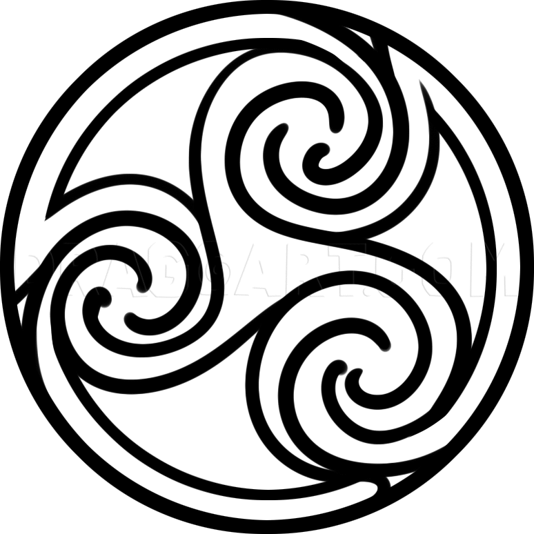 How To Draw Triskelion - KibrisPDR