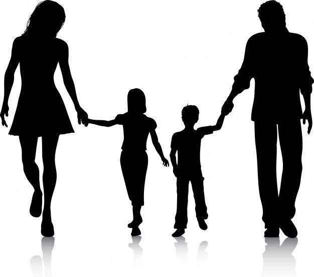 Detail Silhouette Familie Nomer 18