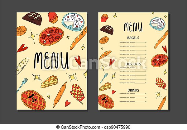 Detail Cute Menu Template Nomer 26