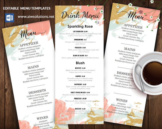 Detail Cute Menu Template Nomer 34