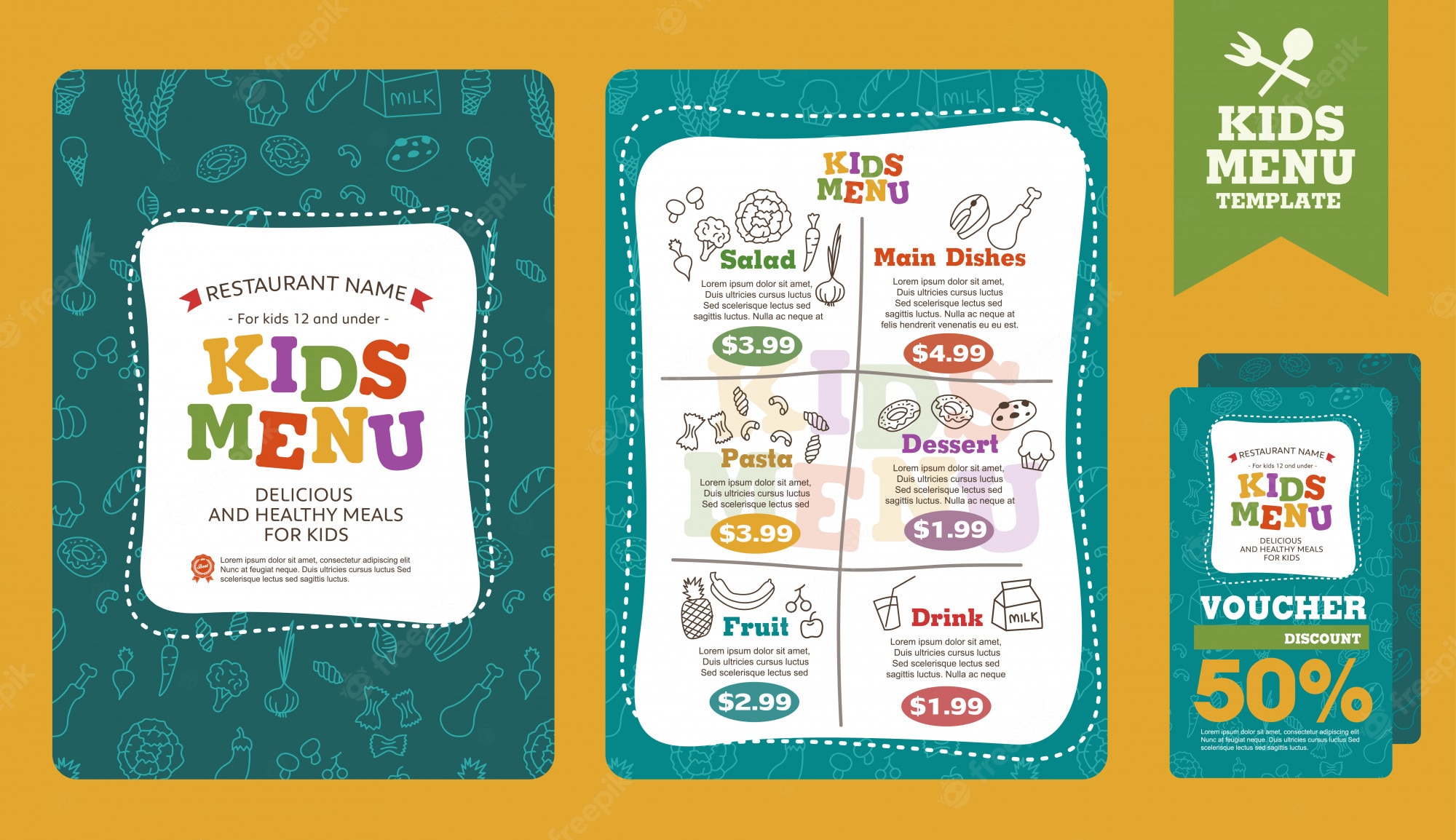 Detail Cute Menu Template Nomer 42