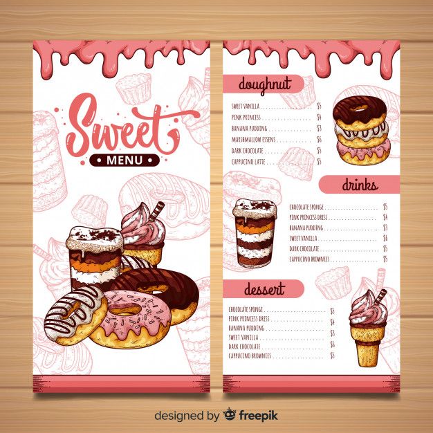 Detail Cute Menu Template Nomer 45