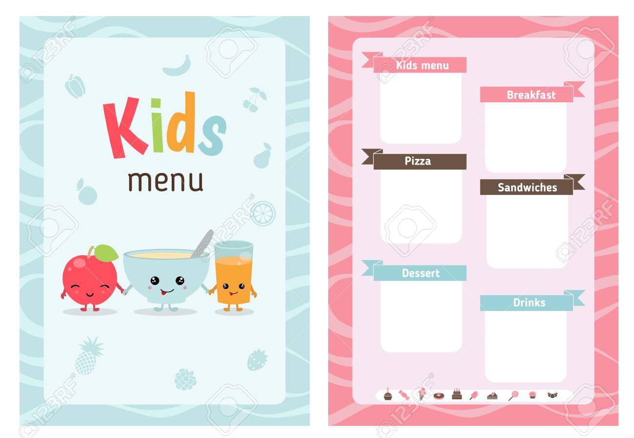 Detail Cute Menu Template Nomer 7