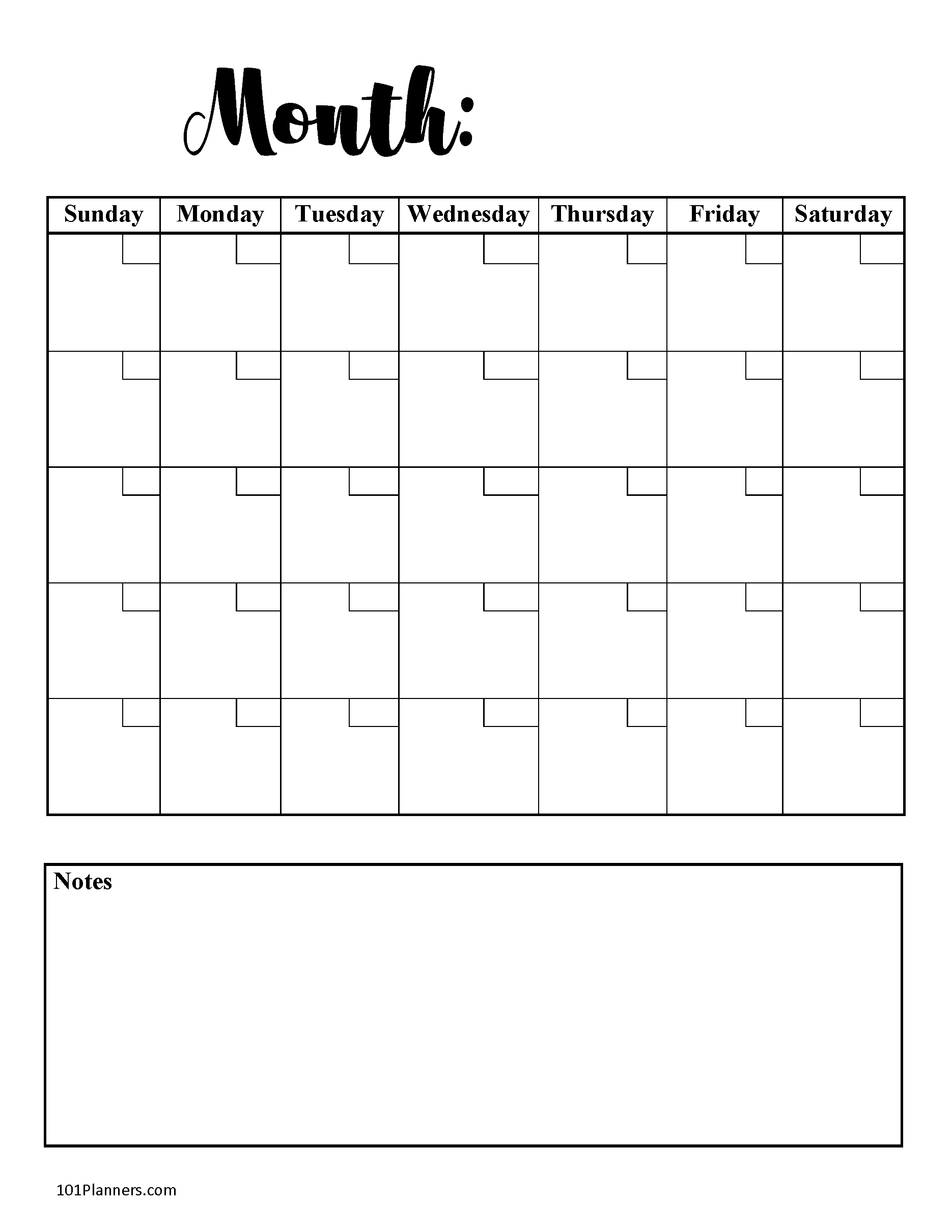 Detail Cute Monthly Planner Template Nomer 23