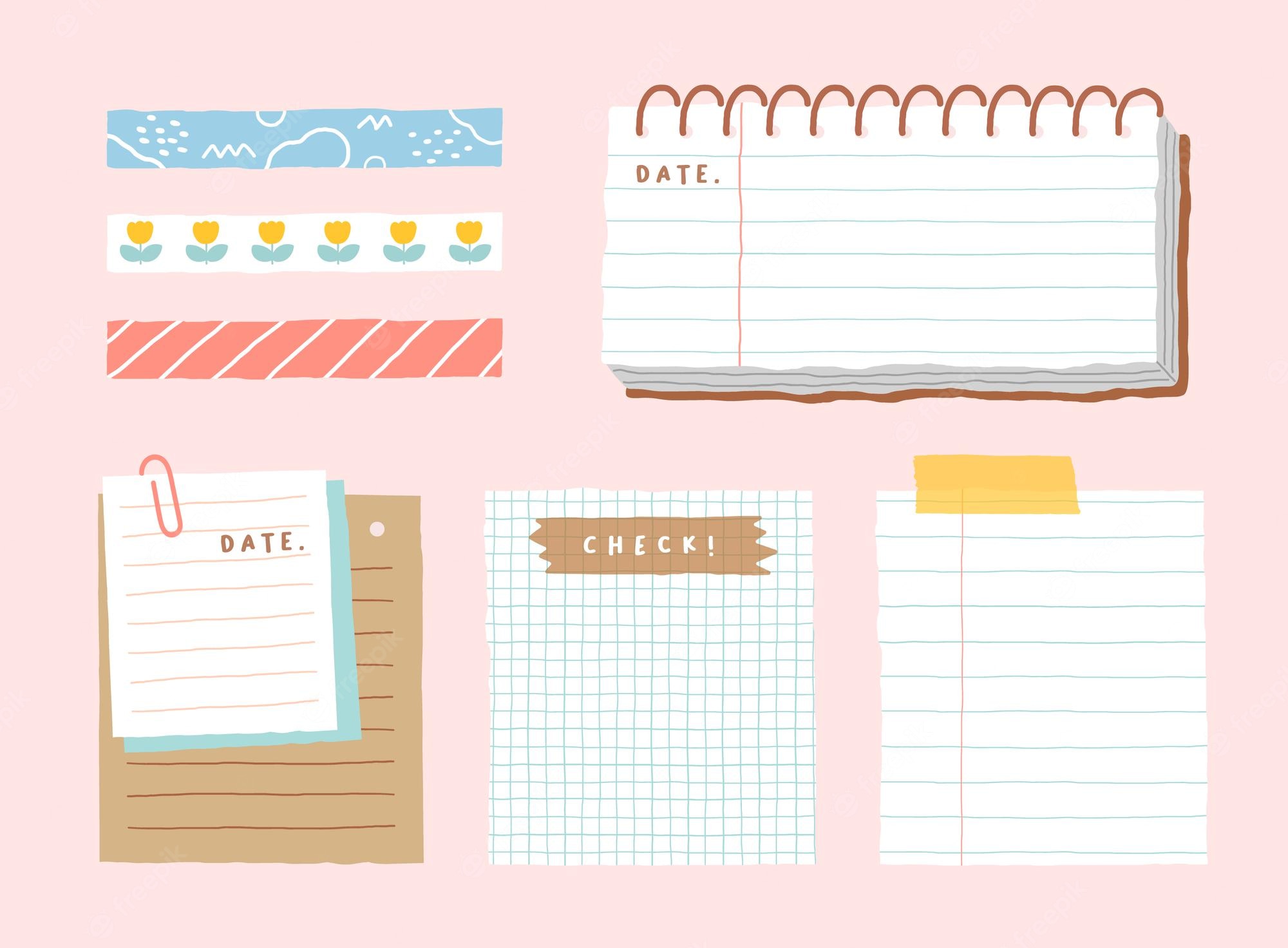 Cute Notes Template - KibrisPDR