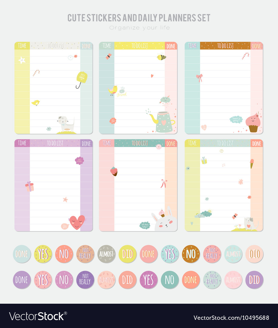 Detail Cute Notes Template Nomer 2