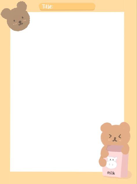 Detail Cute Notes Template Nomer 13