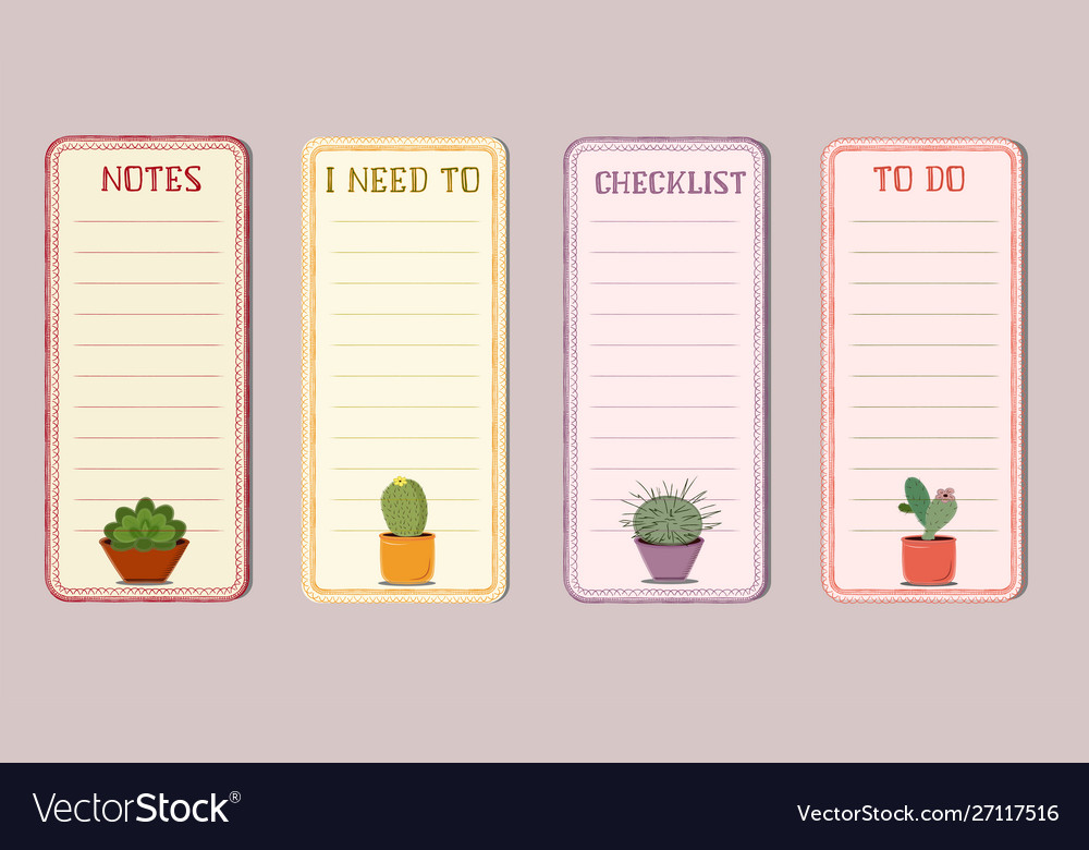 Detail Cute Notes Template Nomer 27