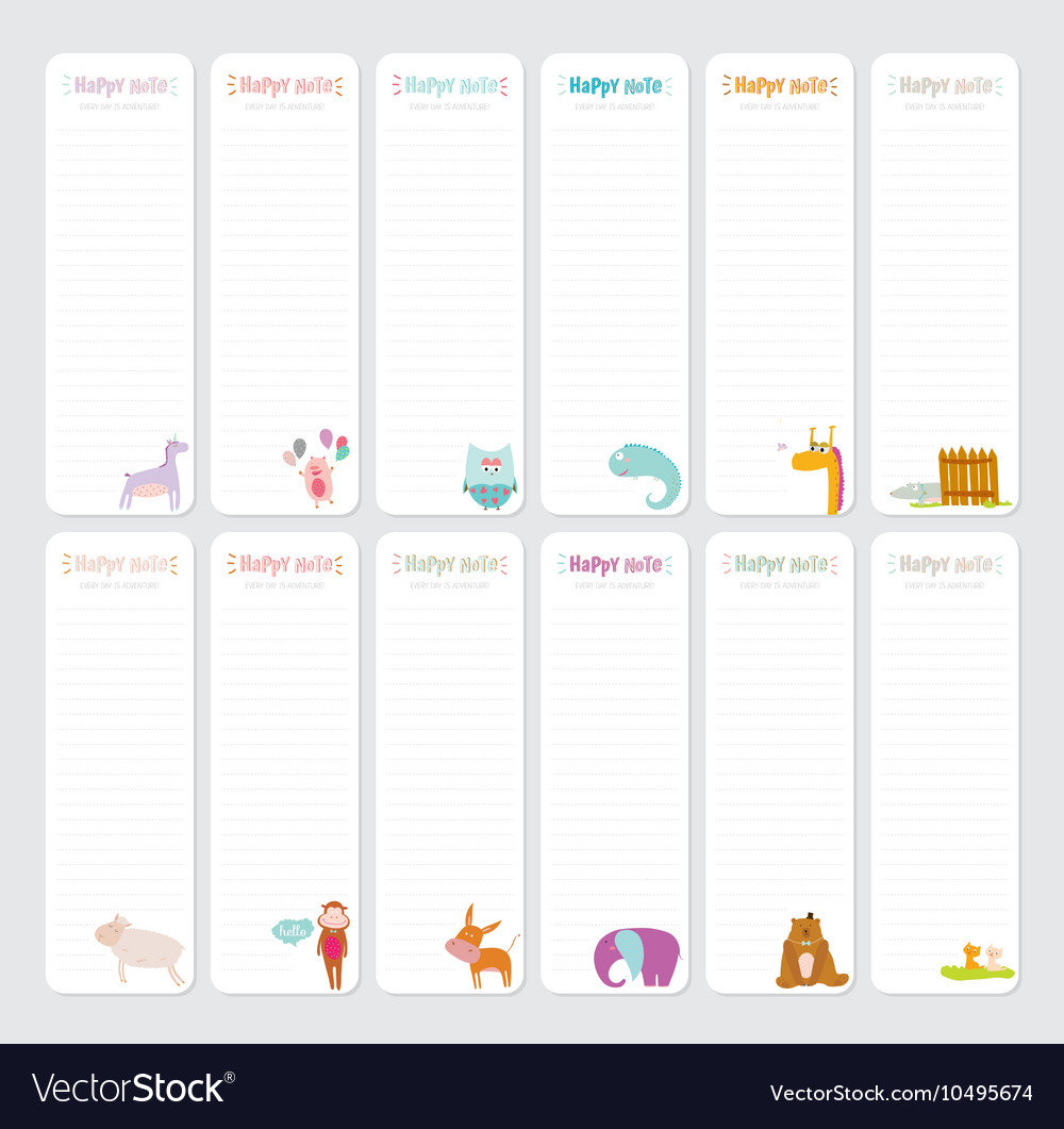 Detail Cute Notes Template Nomer 35