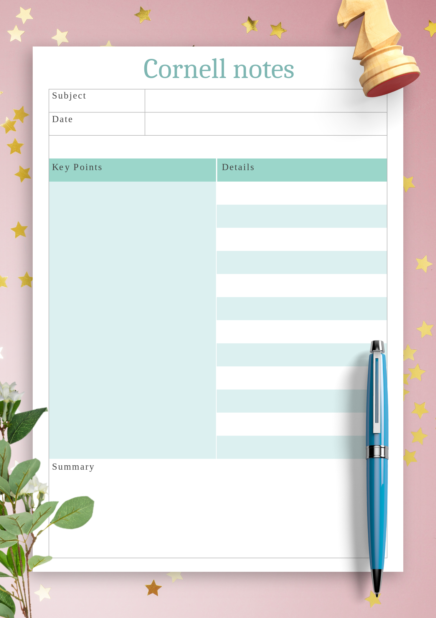 Detail Cute Notes Template Nomer 37