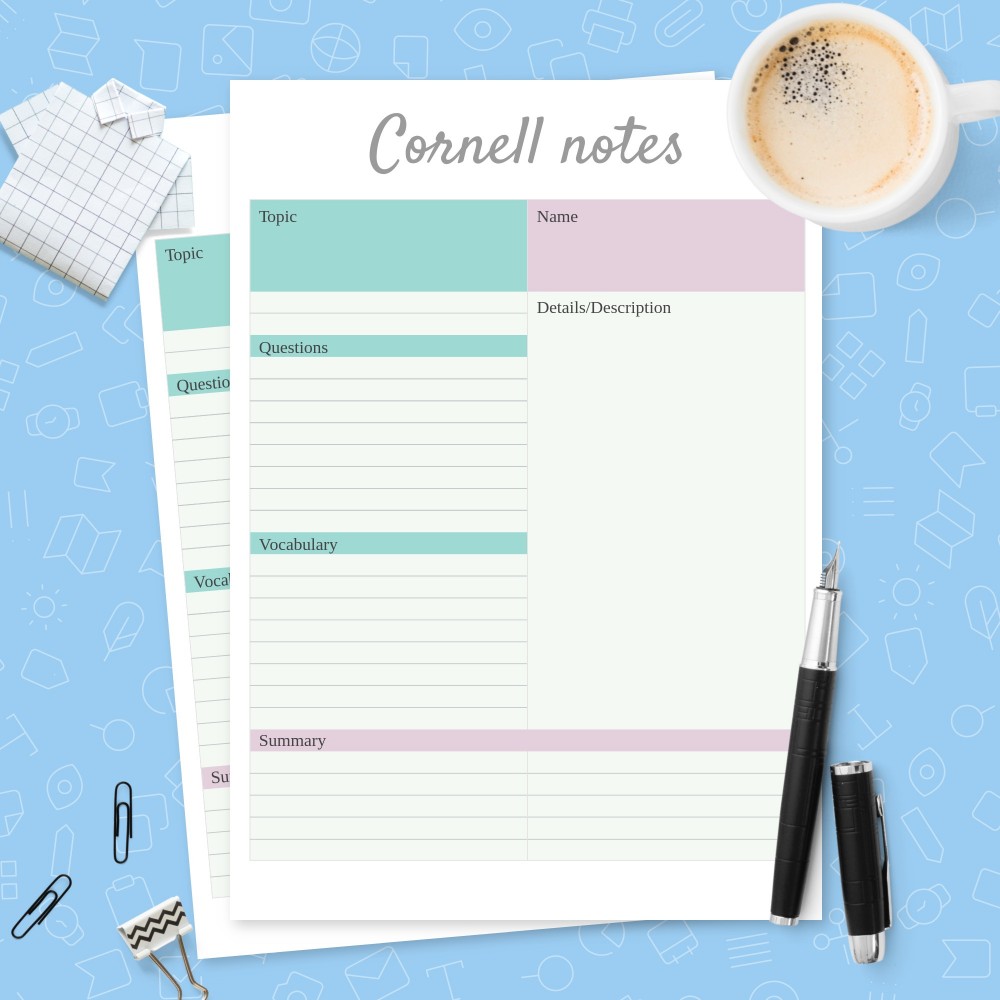 Detail Cute Notes Template Nomer 46
