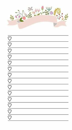 Detail Cute Notes Template Nomer 7