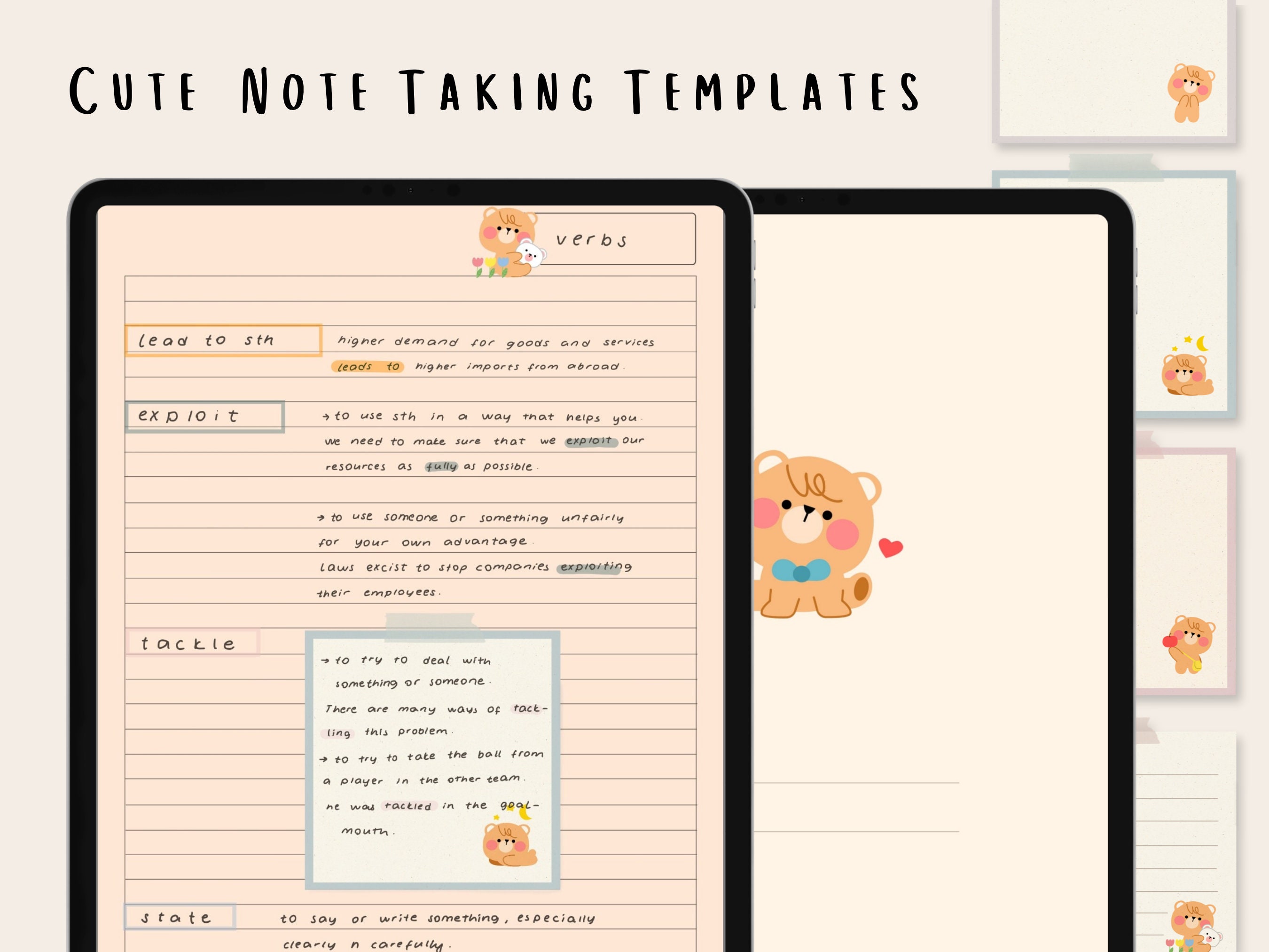 Detail Cute Notes Template Nomer 9