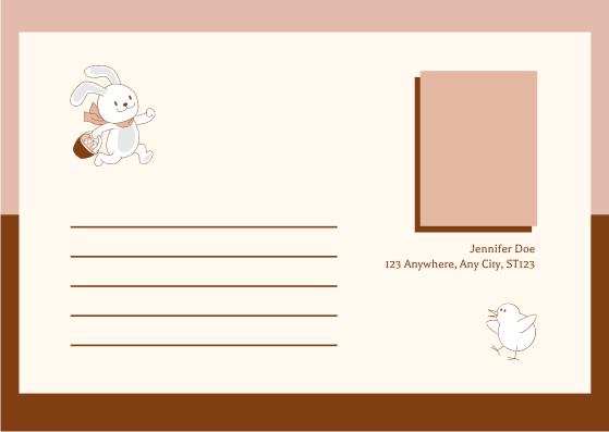 Detail Cute Postcard Template Nomer 8