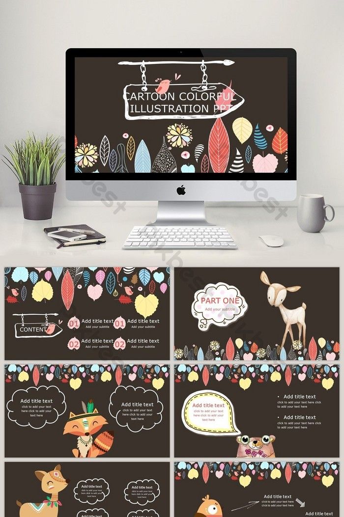 Detail Cute Ppt Template Download Nomer 26