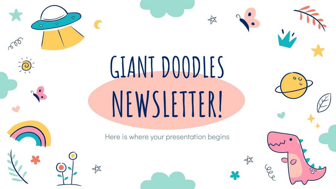 Detail Cute Ppt Template Download Nomer 45
