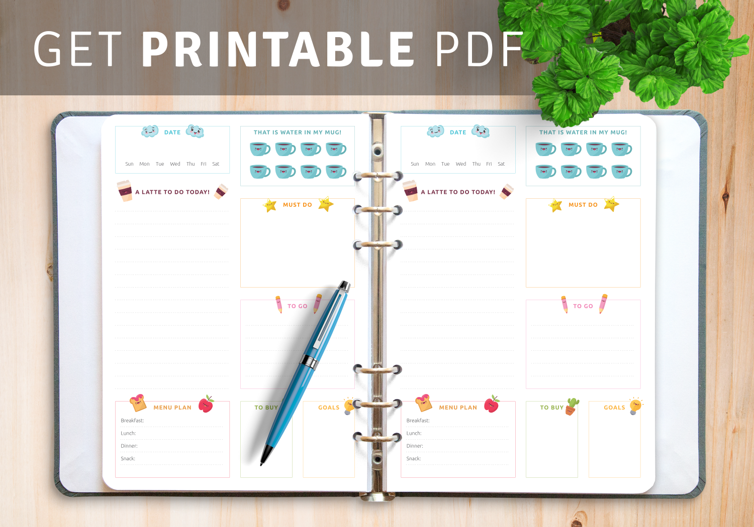 Detail Cute Schedule Template Nomer 45