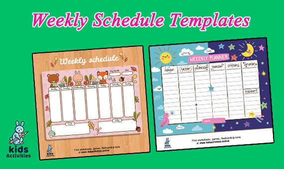 Detail Cute Schedule Template Free Nomer 28