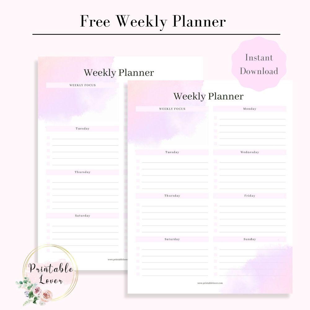 Detail Cute Schedule Template Free Nomer 31