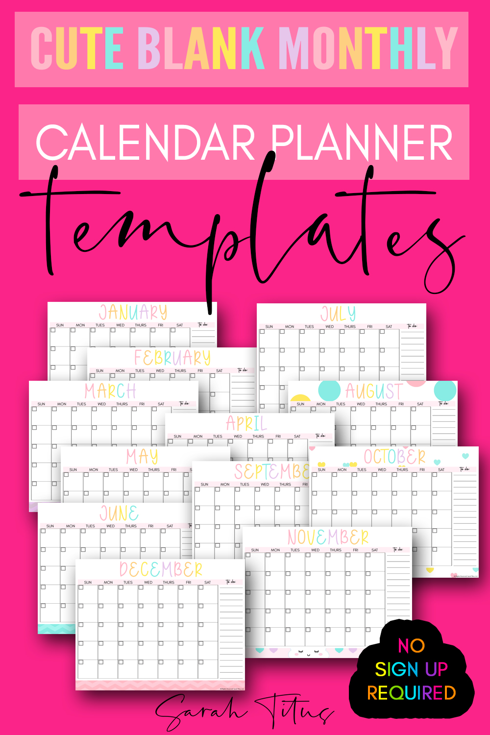 Detail Cute Schedule Template Free Nomer 33