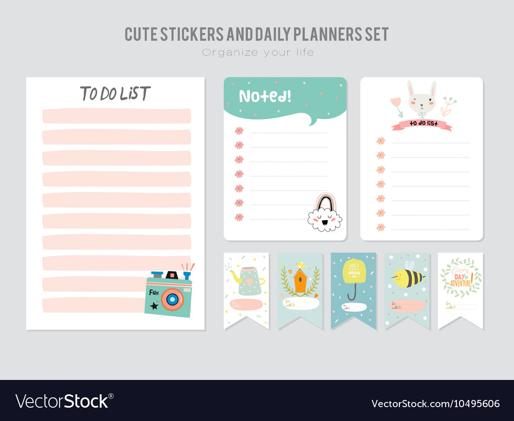 Detail Cute Schedule Template Free Nomer 39