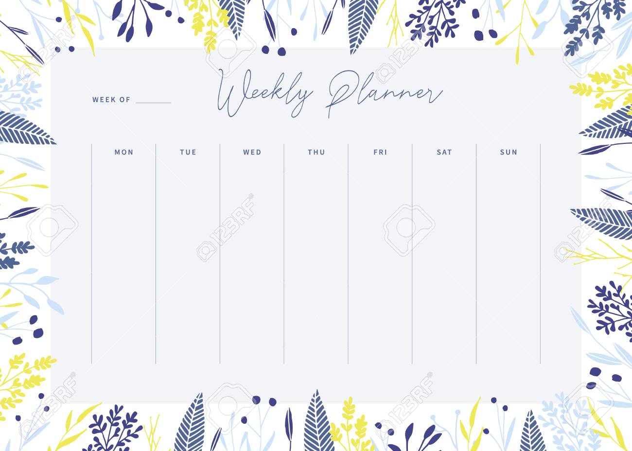 Detail Cute Schedule Template Free Nomer 46