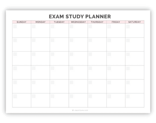 Detail Cute Study Planner Template Nomer 27