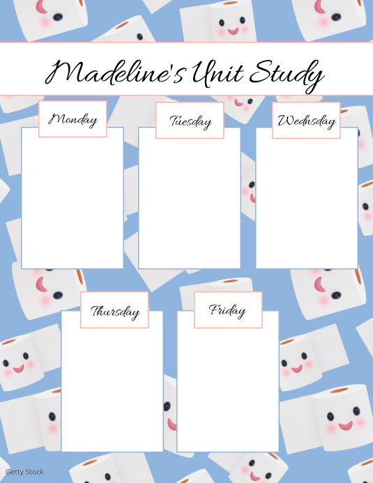Detail Cute Study Planner Template Nomer 49
