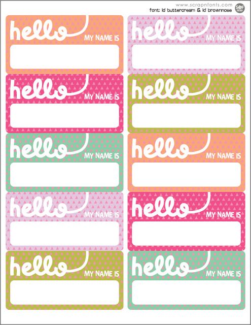 Detail Cute Tags Template Nomer 4