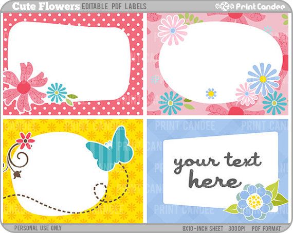 Detail Cute Tags Template Nomer 37