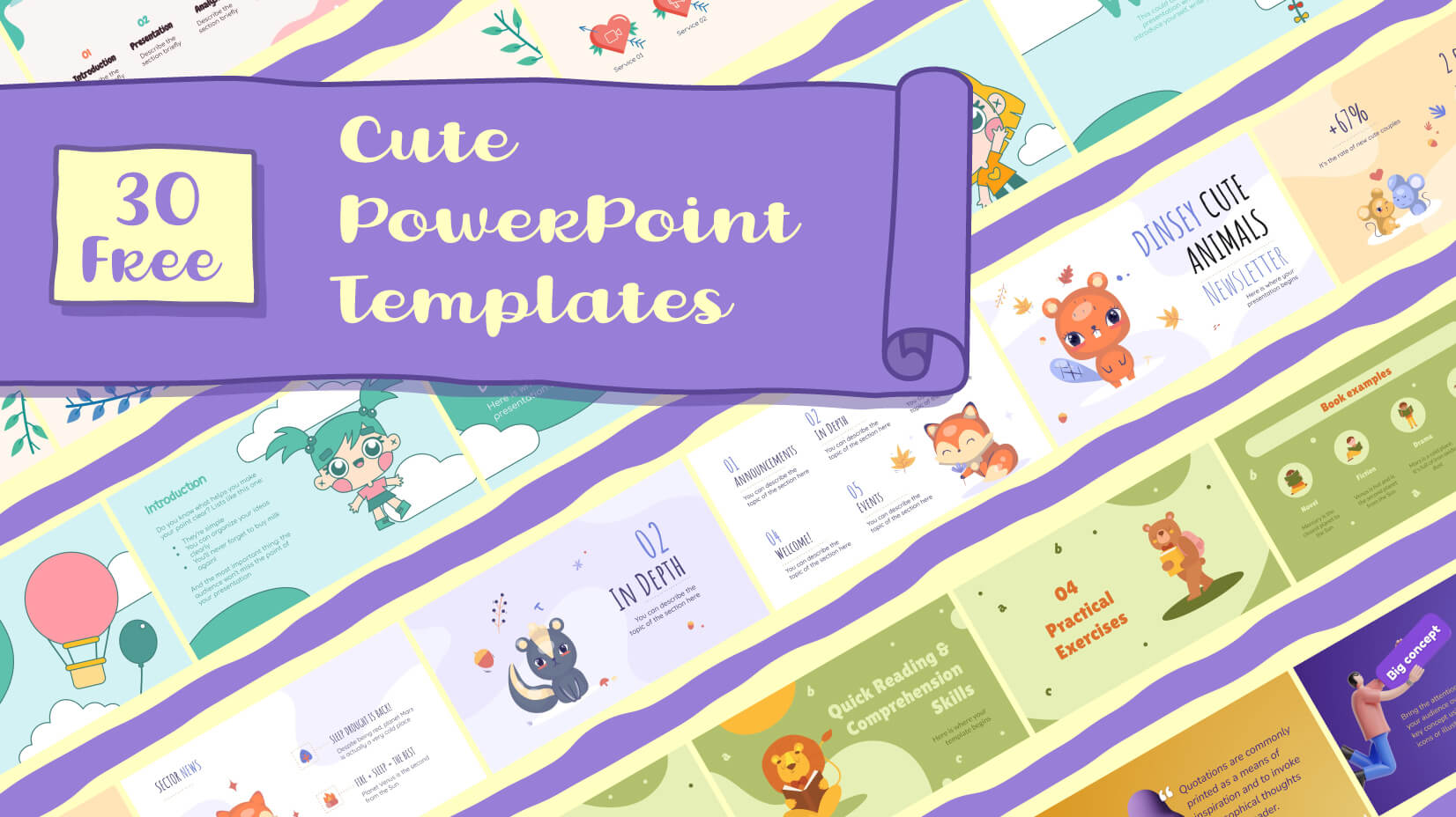 Detail Cute Template Powerpoint Free Download Nomer 2