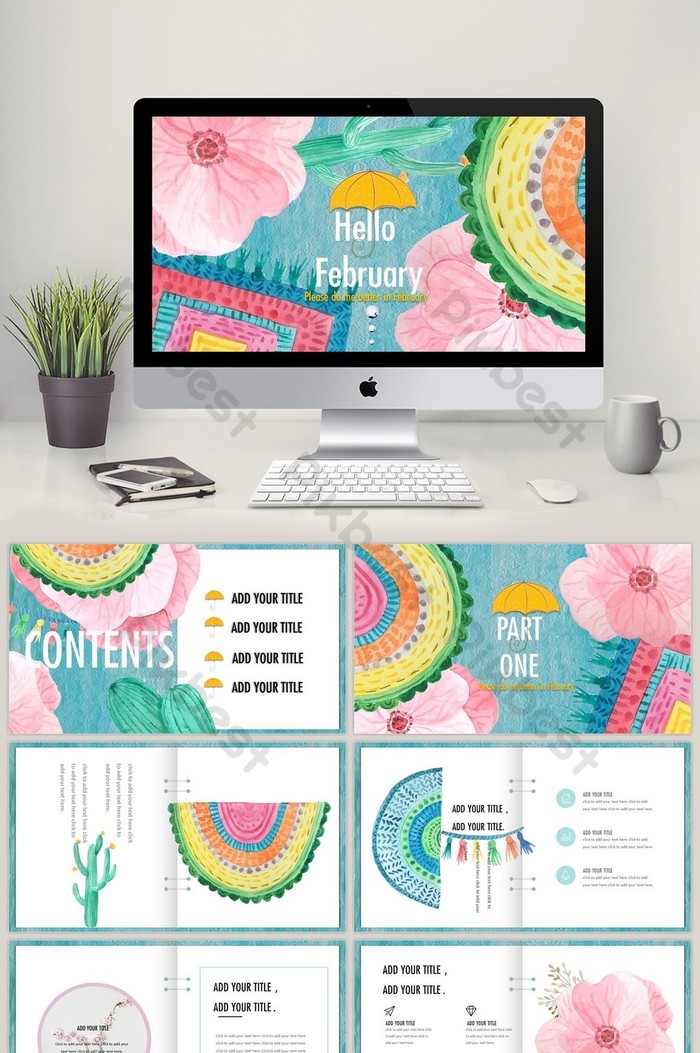 Detail Cute Template Powerpoint Free Download Nomer 32