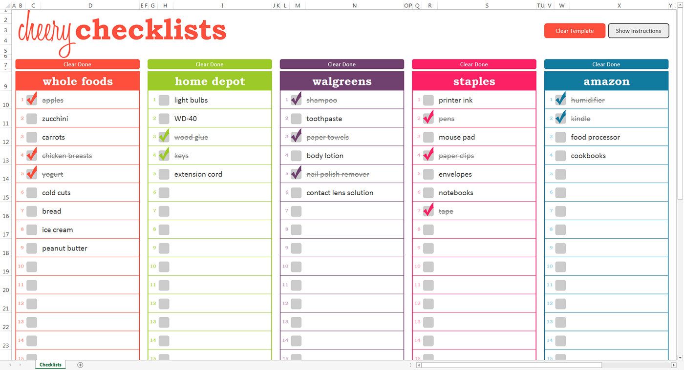 Cute To Do List Template Excel - KibrisPDR