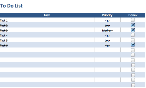 Detail Cute To Do List Template Excel Nomer 12