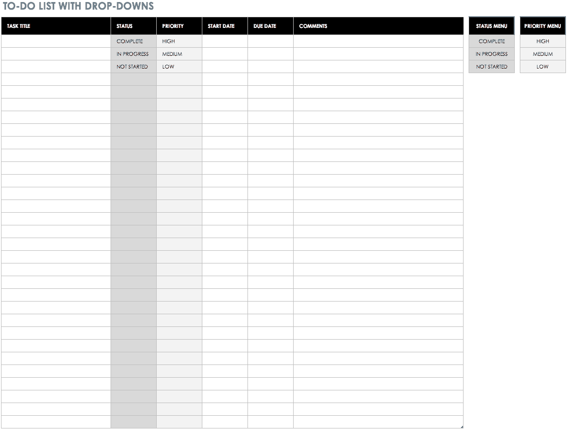 Detail Cute To Do List Template Excel Nomer 4