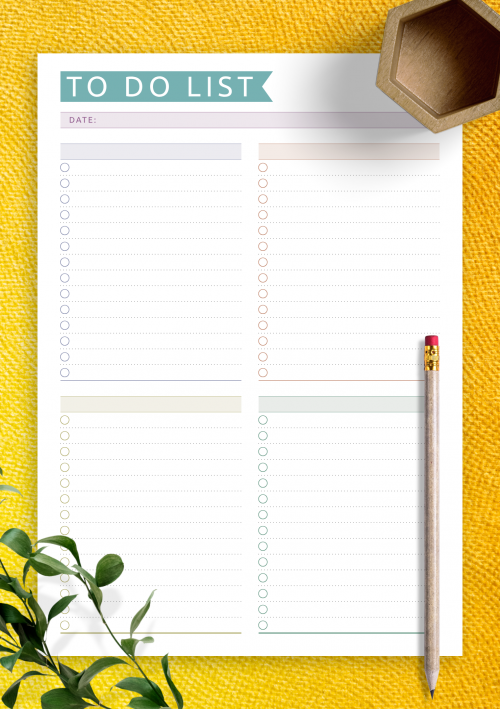 Detail Cute To Do List Template Excel Nomer 40