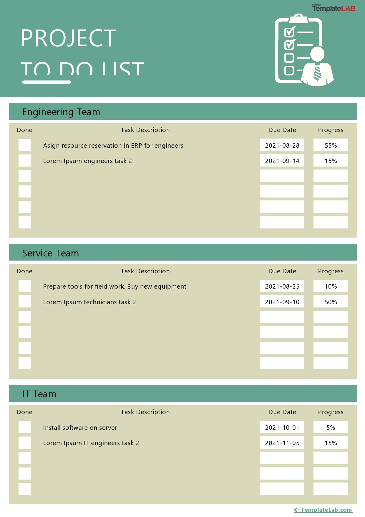 Detail Cute To Do List Template Excel Nomer 6