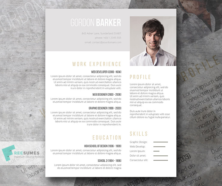 Detail Cv And Portfolio Template Nomer 11