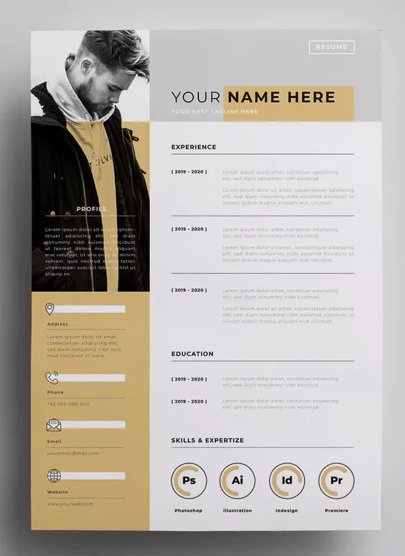 Detail Cv And Portfolio Template Nomer 16