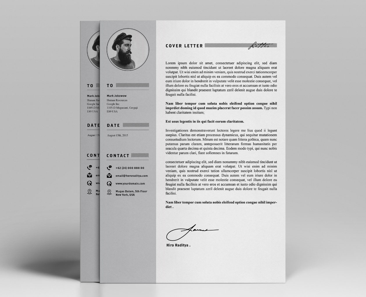 Detail Cv And Portfolio Template Nomer 18