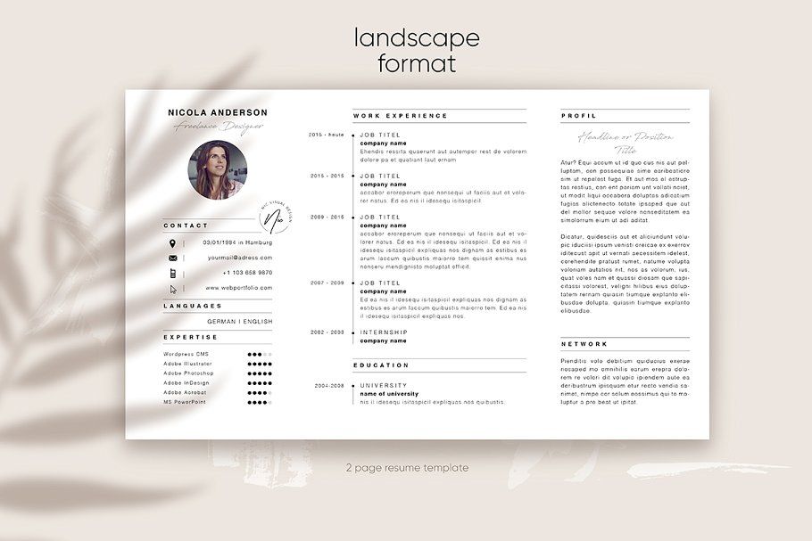 Detail Cv And Portfolio Template Nomer 20