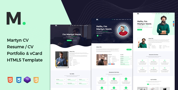 Detail Cv And Portfolio Template Nomer 21