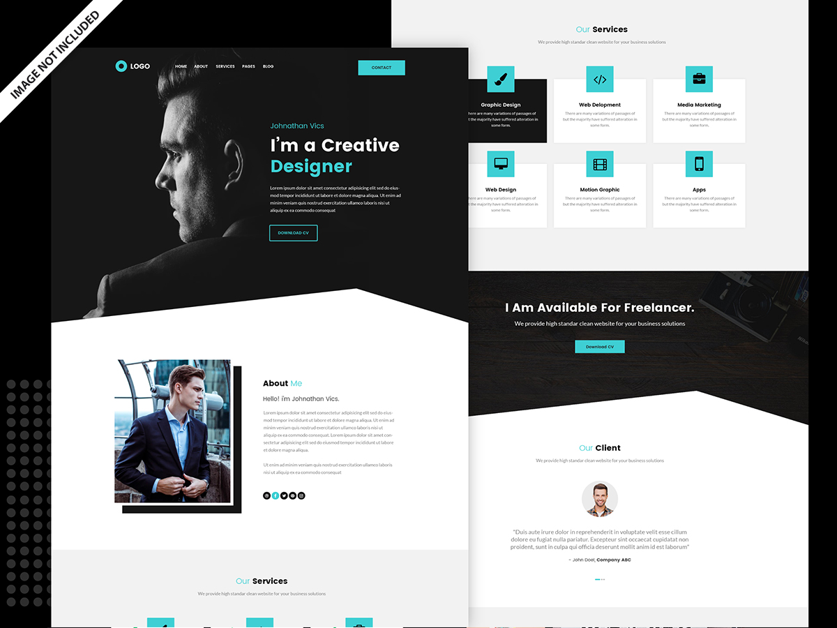 Detail Cv And Portfolio Template Nomer 25