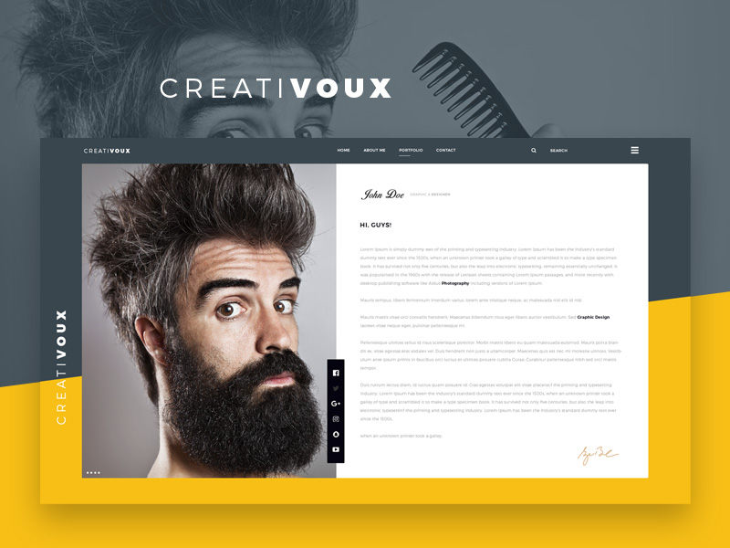 Detail Cv And Portfolio Template Nomer 37