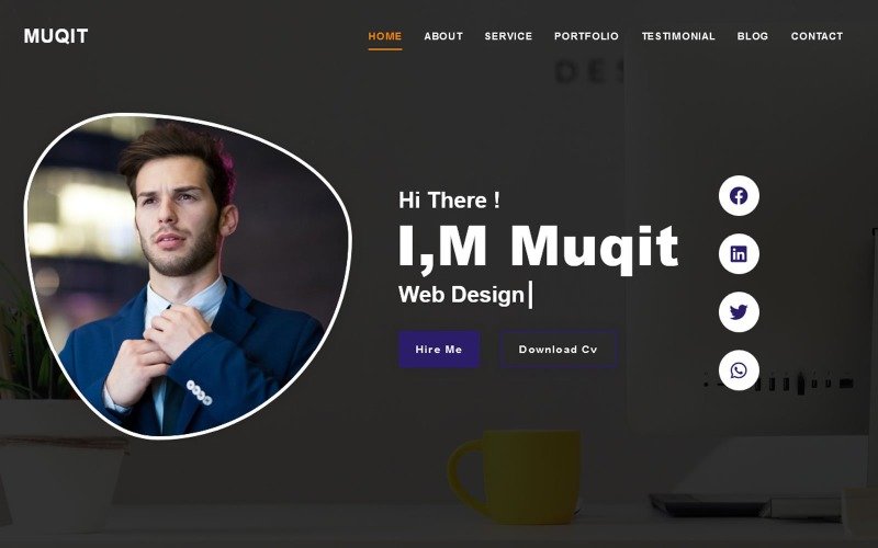 Detail Cv And Portfolio Template Nomer 38