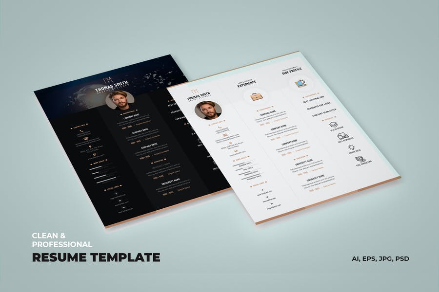 Detail Cv And Portfolio Template Nomer 50