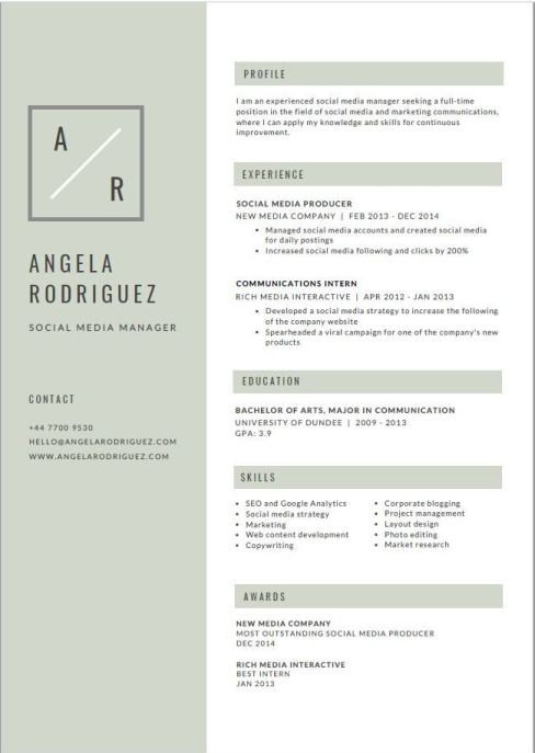 Detail Cv Canva Template Nomer 30